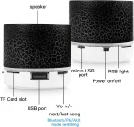 TF Wireless Mini Motion Bluetooth Speaker With LED Lights Speaker Super Bass Stereo Rechargeable Portable Outdoor Small Speaker 6