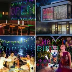 1/2PCS Smart LED Curtain Lights LED Fairy Lights App Control Music Sync DIY Pattern Waterproof for Indoor Outdoor Party Decor 6