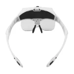 Magnifying Glasses Reading Illuminated Magnifier 1.0X 1.5X 2.0X 2.5X 3.5X 2 Lights Adjustable Head Illuminated Loupe Magnifier 4