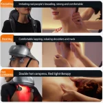 New Neck Shoulder Massager Deep Tissue Shiatsu Back Massagers with Heat for Pain Relief Kneading Beating Muscles Massage 3