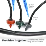20-200PCS 2L 4L 8L Pressure Automatic Compensating Dripper Steady Flow Garden Emitter Durable Irrigation Water Regulator Dripper 5