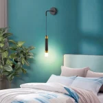 LED Wall Lamp Nordic Double Head Adjustable Wall Lights Creative Bedroom Bedside Reading Lamps Indoor Acrylic Home Decor Sconces 2