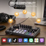MaonoCaster E2 Gen2 Audio Interface Mixer with Dual XLR Input for Dual Podcast Live Streaming Gaming Audio Interfaces Sound Card 5