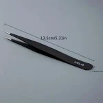 Stainless Steel Curved Straight Eyebrow False Eyelash Tweezers Nail Art Extension Makeup Tool Eeyelashes Tweezers 6