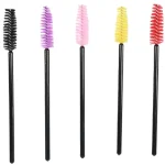 50Pcs Makeup Eyelash Brushes Disposable Crystal Eyebrow brush Diamond Handle Mascara Wand Applicator Lashes Extension Tools 3