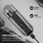 Suitable for men, USB charging nose and ear hair trimmer portable electric nose hair clipper, mini compact design, quick chargin 3
