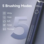 Seago Rotating Electric Rechargeable Toothbrush Teeth Cleaning with 8 Brush Toothbrush Heads 5 Modes Portable Smart Timer 3