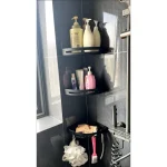 3/2/1 PCS Strong Adhesive No Drill Shower Shelf Storage Upgraded Waterproof Bathroom Organizer Shampoo & Towel Holder Wall Mount 5