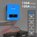Sumry 3600w Hybrid Solar Inverter 110/120v 24v Dual Output with MPPT 120A 50/60hz Pure Sine Wave Home Inversor 2