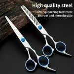 Hairdressing Scissors Stainless Steel Professional Hairdressing Scissors Cutting Thinning Scissors Barber Shear Home Salon 4