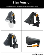 Universal Flash Diffuser Softbox Speedlight Reflector Snoot Camera Accessories for Macro Lens Shooting 3