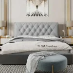 Backrest Soft Bag Bed Headboards for Hotel Headboards American Flannel Cloth Skin-Friendly Light Luxury Household Bed Headboards