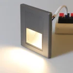 PIR Motion Detector Light Sensor led lights AC 110V-240V Recessed staircase bedroom wall lamp led night light 5