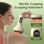 USB Rechargeable Abdominal Massager for Hot Compress and Adjustable Guasha Cupping Intensity Arm and Leg Massage Handheld 3