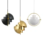 Modern Pendant Light Nordic Bedroom Bedside Hanging Lamp for Dining Room Shape Changed Suspension Droplight Indoor Lighting E27 5