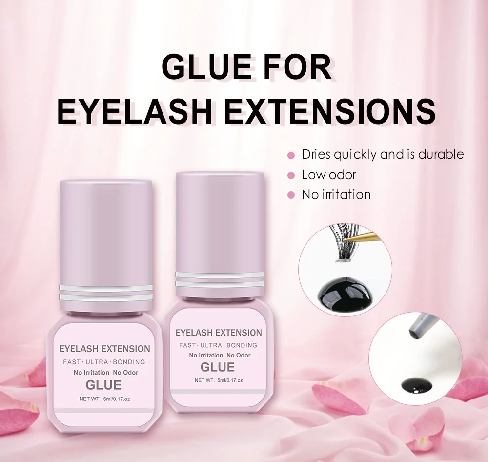 Professional DIY Waterproof Eyelash Extension Glue Quick Drying Strong Hold Long Lasting 14 Days for Home Use Low Smell eyelasah Professional DIY Waterproof Eyelash Extension Glue Quick Drying Strong Hold Long Lasting 14 Days for Home Use Low Smell eyelasah