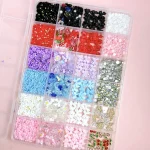 DIY Nail Art Charms Set with Ribbons Bows Flowers Cherry Strawberry & Metal Butterflies - Mixed Decorations Accessories for Nail 5