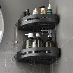 NEW 3/2/1 PCS Adhensive Bathroom Shampoo Holder Shower Caddy Shelves Storage No Drill Shelf Corner Towel Holder Shelves For 5