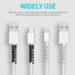 10PCs Cable Protector cover silicone bobbin winder for iPhone 13 Samsung S21 Xiaomi Poco cable charger cable cord organizer clip 5