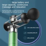 Portable Fascia Gun Vibration Massage Gun For Body Neck Back Deep Muscle Relaxation Fitness Slimming One Head 3