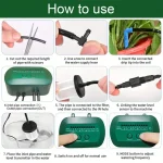 Solar Intelligent Irrigation Kit 6V 2W with Built-in 1800mAh Battery Irrigation for Potted Plants DIY Timed Watering Device 4