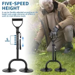 52-60CM Adjustable Mobility Aid Tool Portable Standing Assist Device With Lanyard Lightweight Standing Up Assistance for Elderly 2