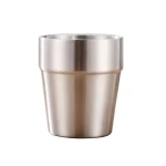Glossy Surface Beer Mugs Double-Wall Stainless Steel Water Cup Coffee Tea Anti-scalding Party Mug Drinkware Customization Logo 3