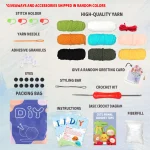 Animal sery Crochet Kit for Beginners Crochet Starter SET ,DIY Crochet Kit For Beginners,Crocheting Knitting Kit Step-by-Step 5