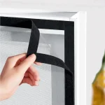 Customizable Size Mosquito Net Reusable Lightweight & Breathable Insect-Proof SelfAdhesive Reusable Window Screen Bug Protection 4