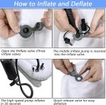 Infant Inflatable Mattress Kids Car Rear Car Mat Foldable Airplane Mattress Outdoor Travel Thickened Flocking Air Mattress 5