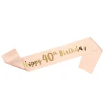 1bag Happy 18th 30th 40th 50th 60th Birthday Sash Party Gifts Girl Sash Women adult Birthday Decor DIY Party Decoration Supplies 5