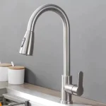 Black  Kitchen Faucet Pull Out Brushed Nickle Stainless Steel Kitchen Mixed Tap Kitchen Sink Tap