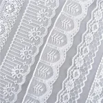 Best Selling 10yards 38kinds Color  White Lace Ribbon Woven Band French African Lace Wedding Fabric DIY Clothing/gift Wrapping 6