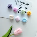 7Pcs Flower Silicone Molds 3D Rose Peony Chocolate Cake Baking Mold Handmade Candle Soap Gypsum Resin Handicraft Making Tools 5