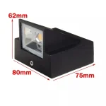 Waterproof IP65 Outdoor Wall Light Aluminium 5W LED Wall Lamp Sconce Balcony Garden Decoration Lighting Lamp AC110V 220V 3