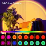 Sunset Light Projection Light With Remote Control 16-Color Night Light RGB Color Changing LED Light Bedroom photography prop 2