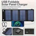1pc USB  Folding Solar Panel Portable Flexible Small Waterproof 5V Folding Solar Panels Cells For Mobile Phone Battery Charger 3