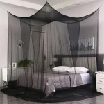 Sexy Mosquito Net Palace Four Door King/Queen Double Size Home Single  Bed Prevent Insect Outdoor Square Grace White Canopy Net 2