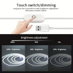 Neon LED Light Strip Smart Touch Sensor Switch Dimmable Neon Sign Flexible Led Ribbon Waterproof Rope Tube Lamp Backlight Decor 2