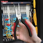 DELIXI ELECTRIC Wire Pliers，Sharp Large Opening Diagonal Pliers Needle Nose Pliers，for Cutting，Twisting and Clamping MetalWires 5