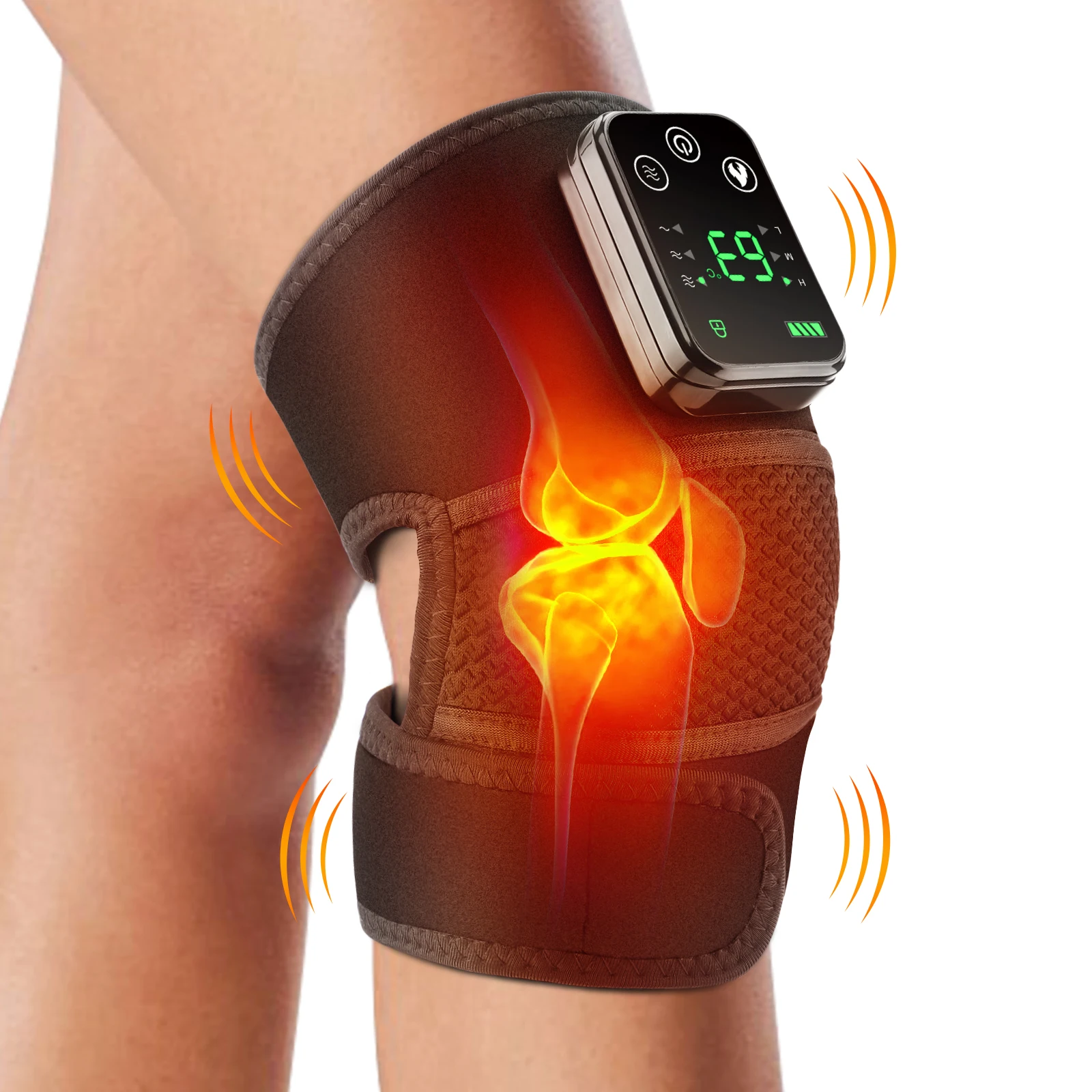 Knee Heating Massager Joint Physiotherapy Hot Compress Vibration Massage Elbow Shoulder Support Thermal Knee Pad Relieve Arthrit Knee Heating Massager Joint Physiotherapy Hot Compress Vibration Massage Elbow Shoulder Support Thermal Knee Pad Relieve Arthrit