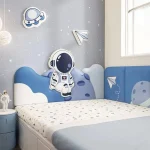 Cartoon Astronaut Kids Boy Room Decor Bed Headboard Bedroom Furniture Head Board Tete De Lit Tatami Wall Panels Cabecero Cama 4