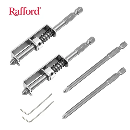 Spring-loaded screw holder drill bit anti-drop screwdriver bit fixing clamp set, suitable for electricians and home DIY repairs.