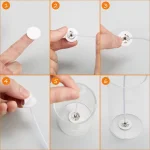 100pc Candle Wick Stickers Adhesive Heat Resistance Foam Double-sided Tape for Wax Fixed Base Holder Stand Candle Making Supplie 4