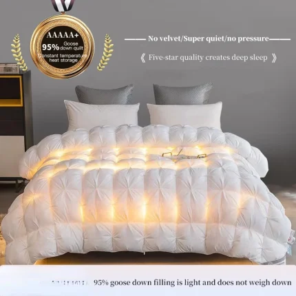 100% pure cotton goose down comforter, five-star hotel down comforter, winter thick comforter, spring and autumn comforter