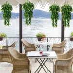 1Pcs Artificial 5Forks Rattan Eucalyptus Wall Hanging Simulation Greenery Fake Hanging Plants Vine Diy  Home Outdoor Decor Plant 3