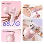 2025 New USB Mini Massage Gun Fascia Machine Muscle Relaxation Vibrating Gun Rod Massage Fitness Equipment Neck Grab Fascia Gun 6