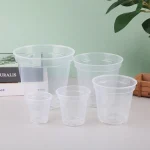 Home Garden Round Planter Pot Orchid Nursery Container Planter Container Transparent Orchid Container Round Starting Pot 3