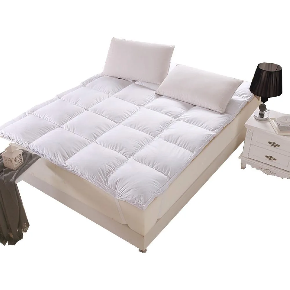 VESCOVO Goose Down Mattress Topper Soft Back Protection Tatami Matress 160*200 150*190 Queen King Size Bed VESCOVO Goose Down Mattress Topper Soft Back Protection Tatami Matress 160*200 150*190 Queen King Size Bed