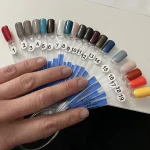 Nail Display Sticks Nail Swatch False Nail Tips Nail Gel Polish Practice Clear Natural Colors Display Board for Nail Art Tools 2